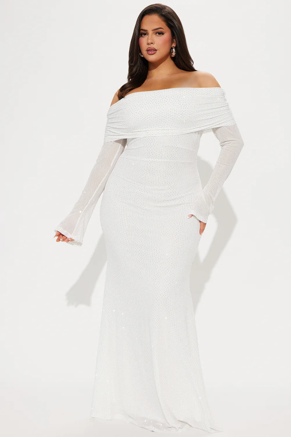 white mesh rhinestone dress Anna White Rhinestone Mesh Mini Dress - S Size - Women's Dresses