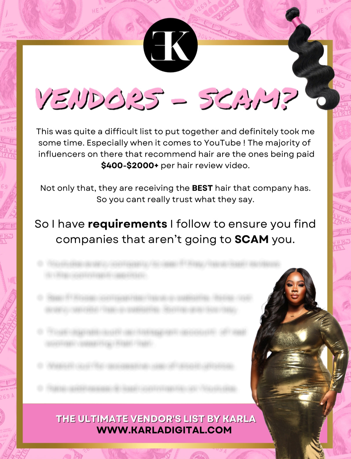 KARLA VERIFIED: The Ultimate Hair Vendors List